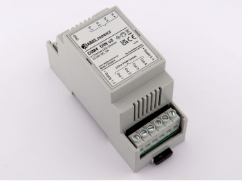 DIM41DIN 4 Channel LED Dimmer. Push Switch Controlled, DIN-mount. PWM, 12V 24V Low Voltage - Product Image 1